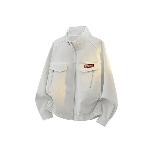 27DESHENGHUO Кожа Куртка Унисекс