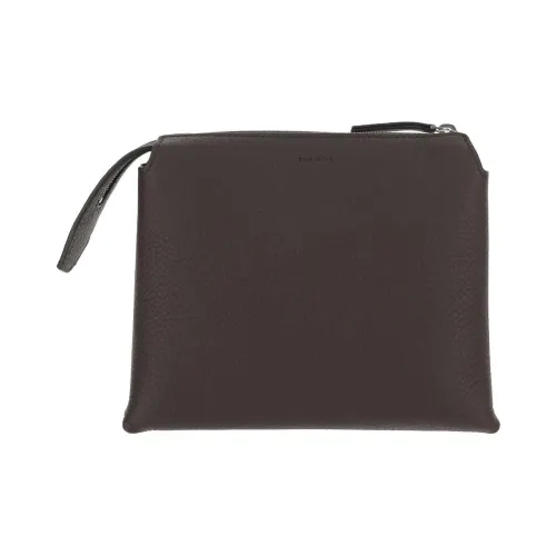 THE ROW Nu Twin Телячья кожа Клатч Мини Женские Умбра