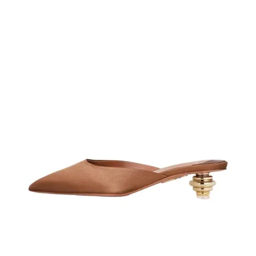 AQUAZZURA Домашние тапочки Женские Коричневый