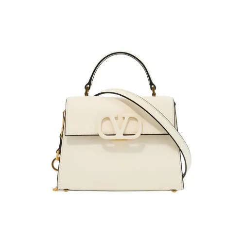 Valentino Телячья кожа Сумка через плечо Маленькая Женская Бежевая