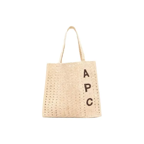 A.P.C. Joint Paragraph Рафия Тоут Сумка Сумка для покупок Сумка Сумка через плечо Стандартная Женская Хаки