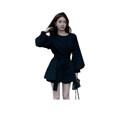 GRAYISMOON Длинное платье с длинными рукавами женское