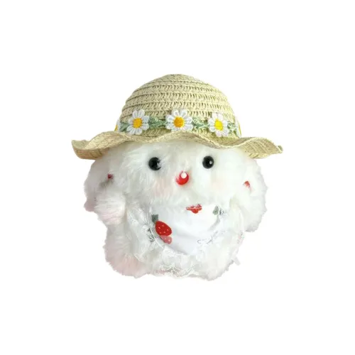 AIQINGCAOZHILIANWANJU Милый кролик Фартук Скрипучий Украшение Плюшевый Брелок 19,5 см Высота