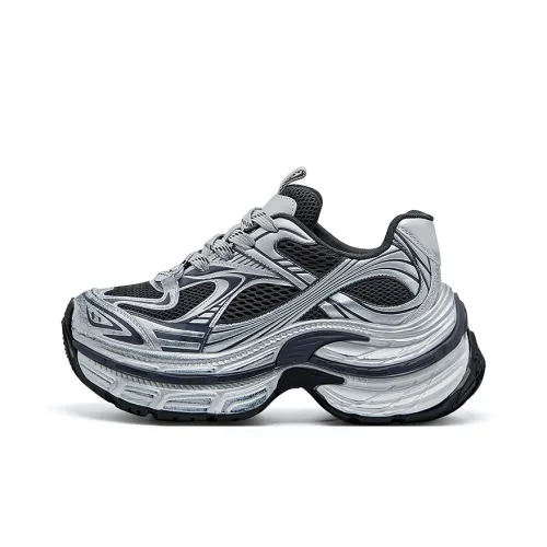 BURGELY Устойчивые к истиранию низкие топовые кроссовки с толстой подошвой женские