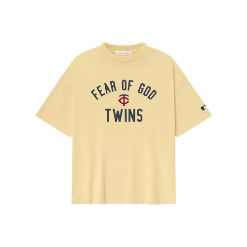 Fear Of God Essentials x MLB Коллаборация FW25 T-рубашка Унисекс