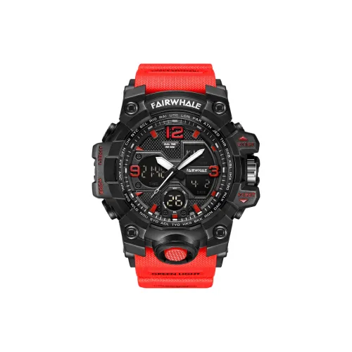 FAIRWHALE Электронные Механические Часы Мужские Черный Циферблат
