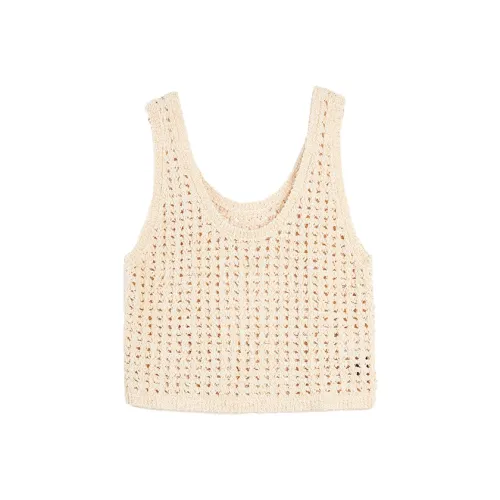 ELLE Бежево-желтые женские майки