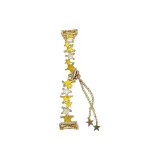 Желтый и белый, звезда, эластичный, цепной ремешок