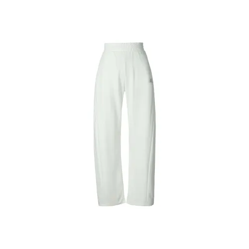Adidas SS25 Повседневные брюки Женские Нефритовый белый