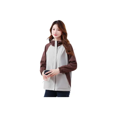 X MOOM Светло-серый Женский Короткий Пальто