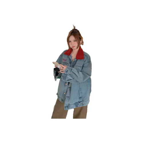 Dippanis Синий Женские Джинсовые Куртки