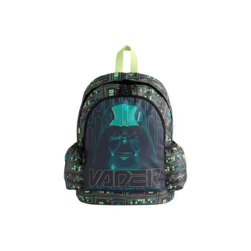 GAP Star Wars Collaboration Polyester Backpack Men's Black Green GAP Star Wars Коллаборация Полиэстер Рюкзак Мужской Черный и Зеленый