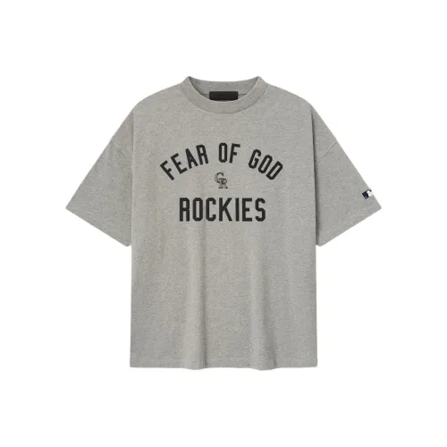 Fear Of God Essentials x MLB Коллаборация FW25 T-рубашка Унисекс