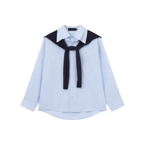 BENGE Синий Унисекс Рубашки