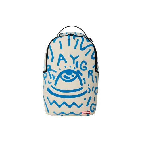 SPRAYGROUND Шериен Дженкинс Коллаборация Холщовая Сумка Рюкзак Стандартный Унисекс Синий
