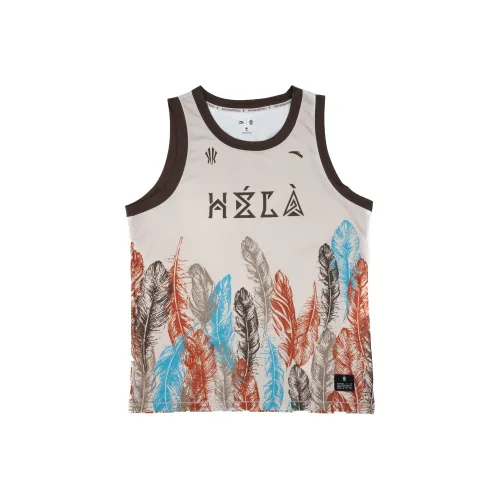 ANTA Майка Унисекс Грязно-Серый С принтом по всей поверхности