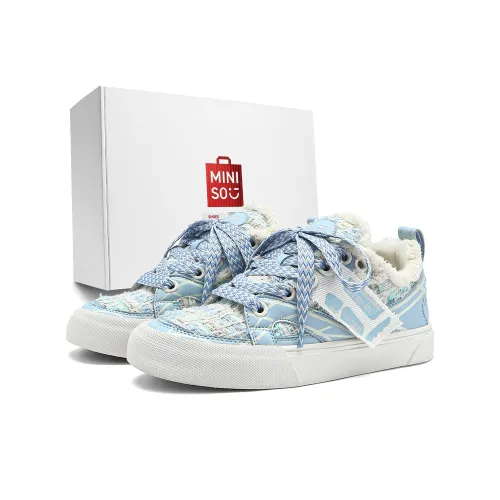 Miniso Скейтборд Кроссовки Низкие Небесно-Синий Унисекс