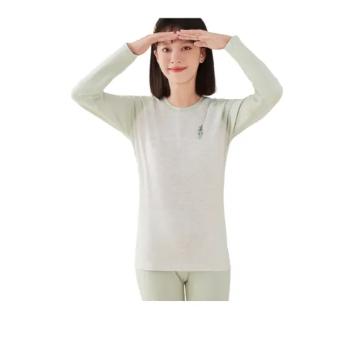 Lan Miao 3702 Свежий зеленый Женские Термокомплекты