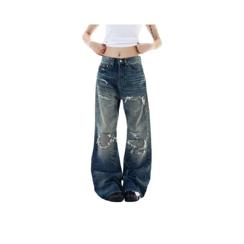 CASTLE WOODS Blue Women's Jeans CASTLE WOODS Синий Женские Джинсы