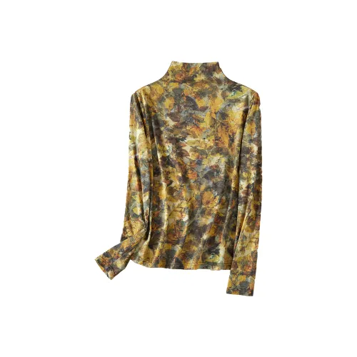 TOUCH T Рубашка Женская Осенние Листья Желтая