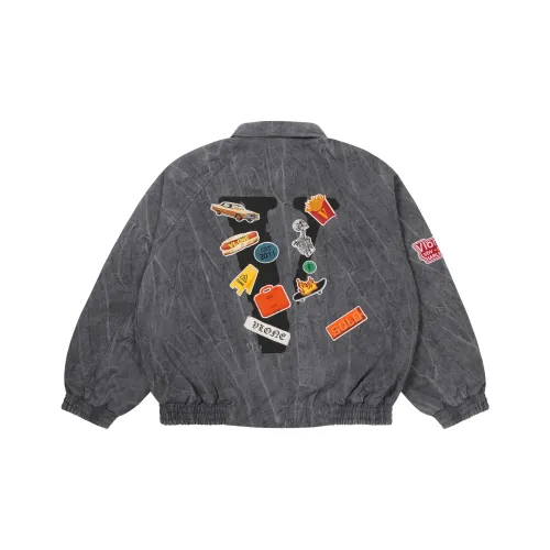 VLONE Серый Цвет Унисекс Куртки