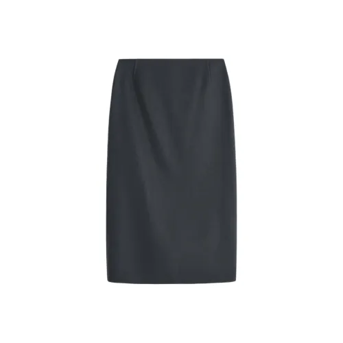 COS Темно-серый Женская Повседневная Длинная Юбка