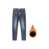 Элегантный серый, синий, с флисовой подкладкой