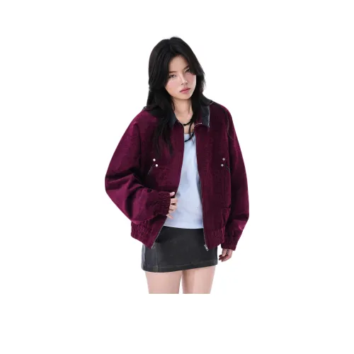 MUCCHIC Red Women's Jackets MUCCHIC Красный Женские Куртки