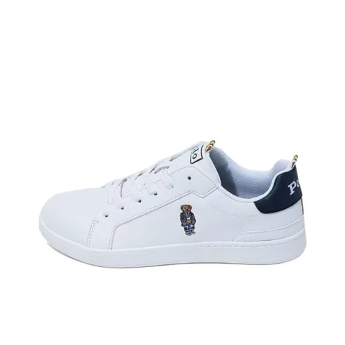Polo Ralph Lauren Heritage Bear Low Top Скейтборд Кроссовки Женские Белые