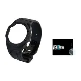 Углеродное волокно, черный корпус, черный ремешок, слитный стиль