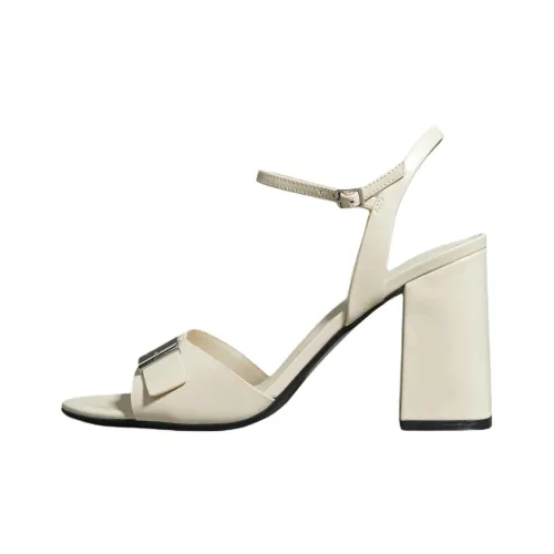 CALVIN KLEIN One Ремень Сандалии 10 см Женские Белые