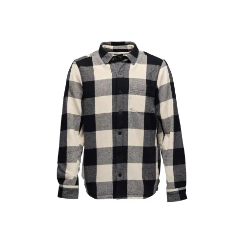 Черный бриллиант белая клетка черно-серый мужские рубашки