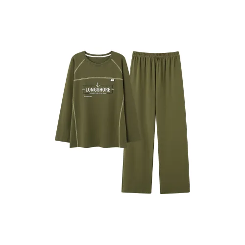 MADALLO Темно-зеленый Мужской Пижамный комплект