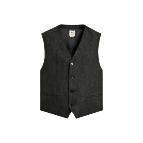 ZARA Зеленый Мужской Жилеты