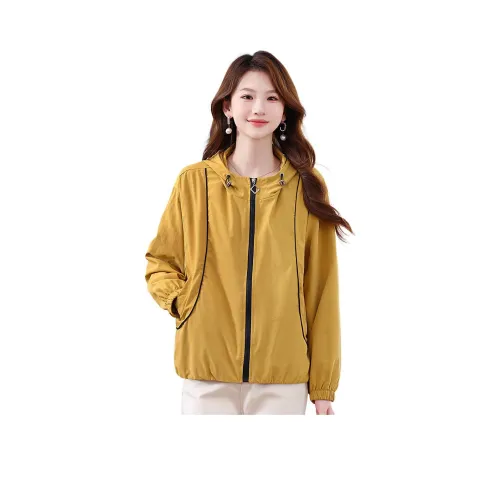 X MOOM Желтое Женское Короткое Пальто