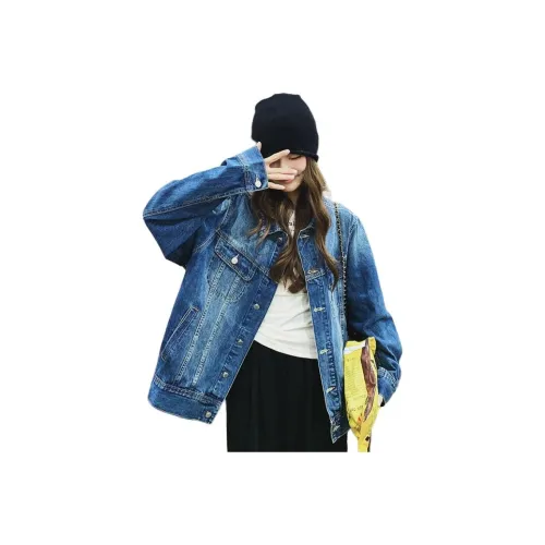 HAPG Винтажный синий Высокое качество в наличии] Женские куртки