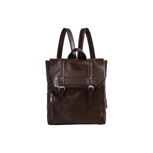 OUBOTE Рюкзак из синтетической кожи женский коричневый