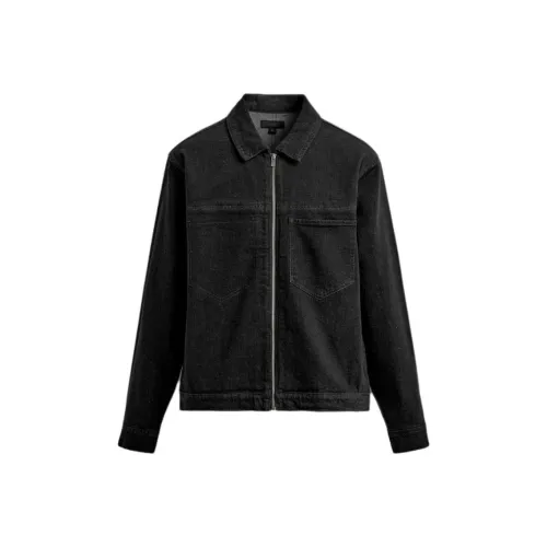 ZARA Черные Мужские Джинсовые Куртки