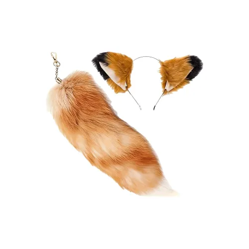 LISA Японский стиль Милый Животные Одежда Кошка Лиса Повязка на голову FLUFFY Ласточкин хвост Украшение Персонаж Костюм реквизит для косплея