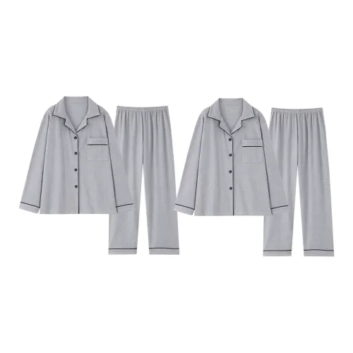 WANANNI Светло-серый Унисекс Пижамные комплекты