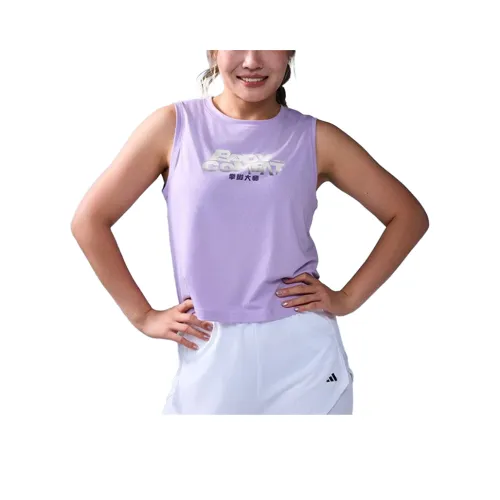 Adidas Фиолетовый Женские Спортивные Майки Без Рукавов