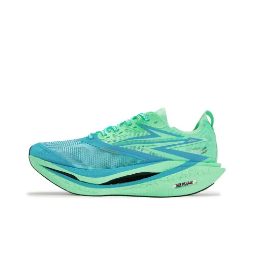 361° Flame 4,5 Амортизация Устойчивость к истиранию Дышащий Низкий Топ Карбоновая плита Повседневные Беговые кроссовки Унисекс Желе Мята