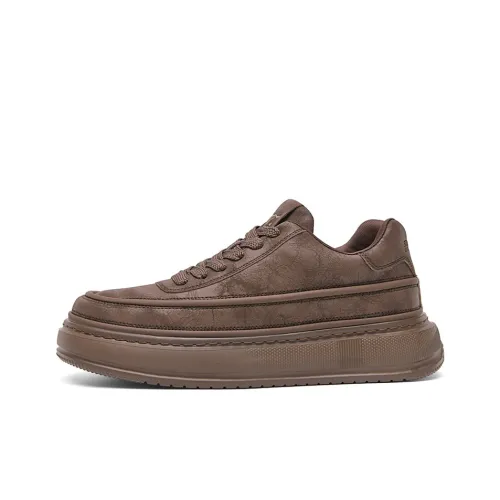 SEPTWOLVES Противоскользящие и износостойкие кроссовки для скейтбординга с низким верхом увеличивающие высоту мужские