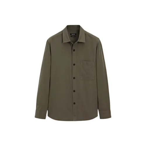 Massimo Dutti Зеленые Мужские Рубашки