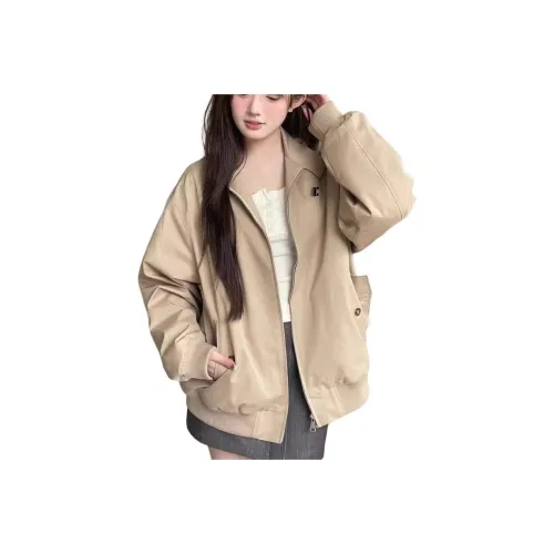 HAPG Хаки Высококачественный Двойной Слой с Подкладкой Женские Куртки