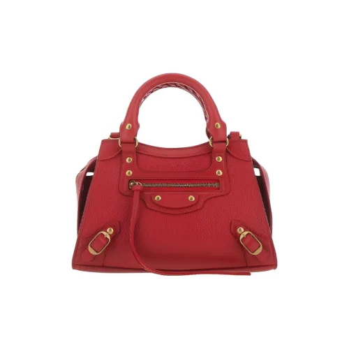 Balenciaga Кожа Сумка Одно Плечо Сумка Мини Женская Красная