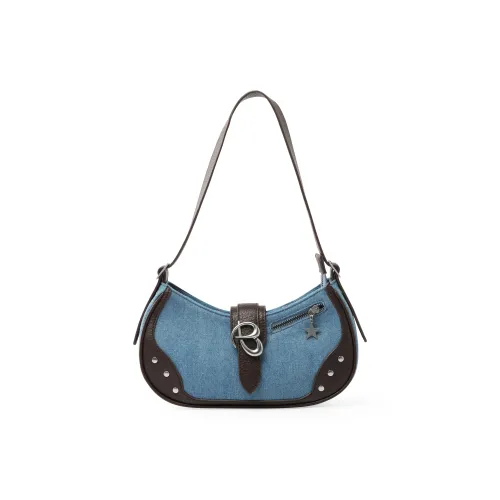 Bywhich Denim Подмышечная Сумка на Плечо Женская Синяя