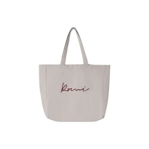 ROMI STUDIO Холст Плечевая сумка Стандартная Женская Белая