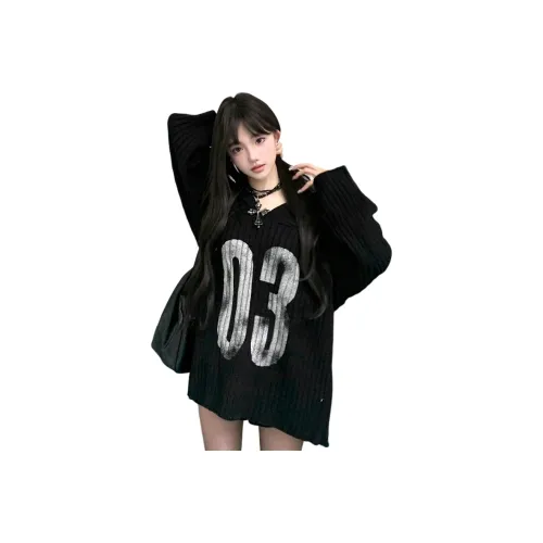 GEZITAI Черный Женский Трикотаж