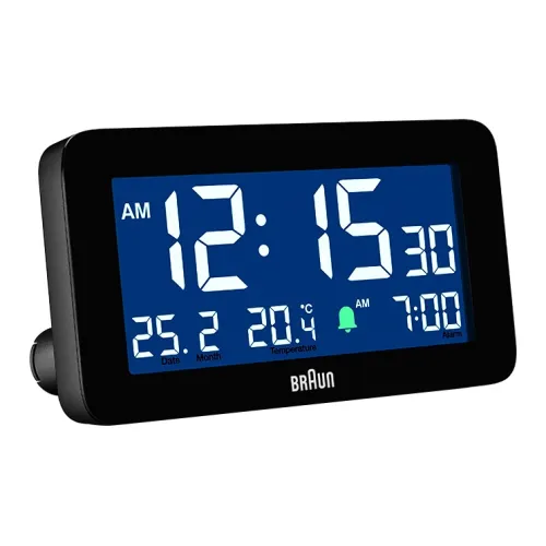 BRAUN Электронный Механизм ABS Будильник Унисекс Черный